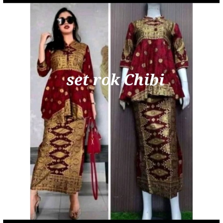 SETELAN BATIK SONGKET PALEMBANG-BAJU KONDANGAN-LASEM SUJI PALEMBANG-BATIK SONGKET PALEMBANG  BEST SE