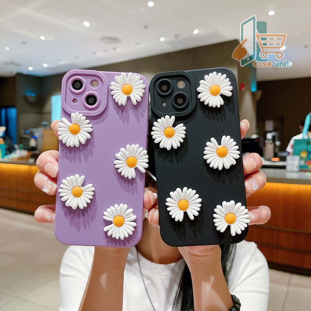 SOFTCASE PROCAMERA BUNGA DAISY 3D XIAOMI REDMI NOTE 5A PRIME 6 7 PRO 8 9 CS4643