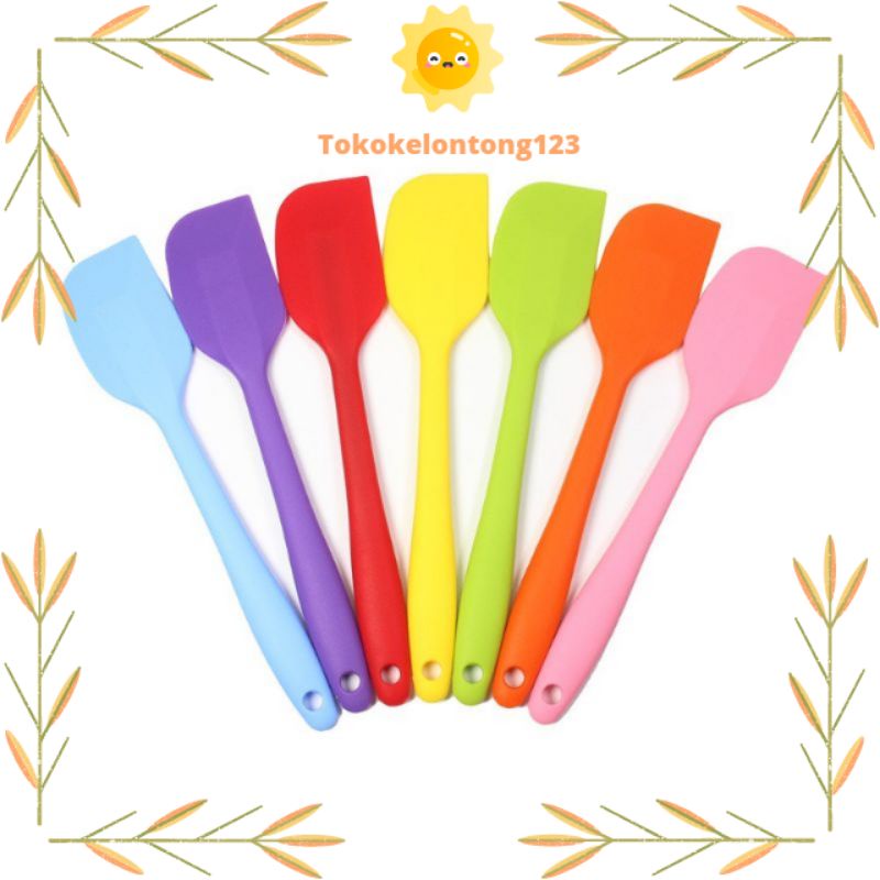 Spatula Silikon Food Grade Alat Masak Tahan Panas Anti Lengket Import silicone baking