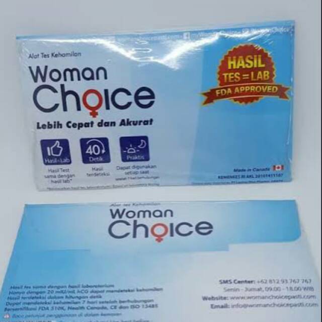 Woman Choice - Test Pack Kehamilan Hasil Tes = Lab
