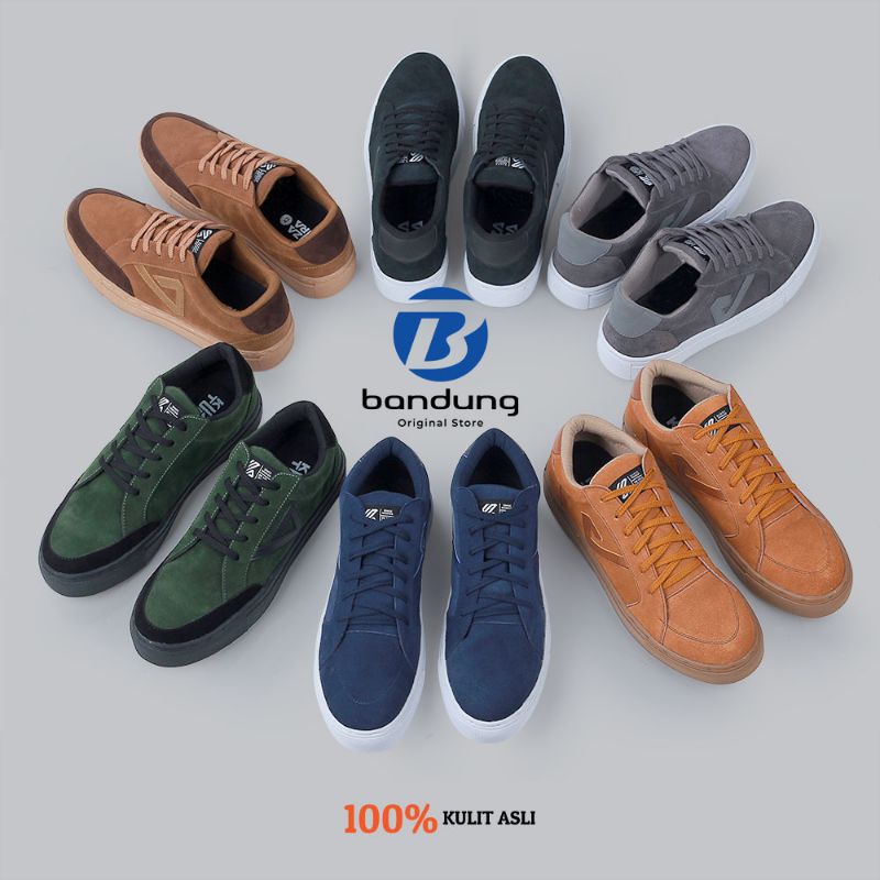 Sepatu Kulit | Sepatu Casual Sneakers Pria | Sepatu Distro Keren Milenial Premium Original Terbaru