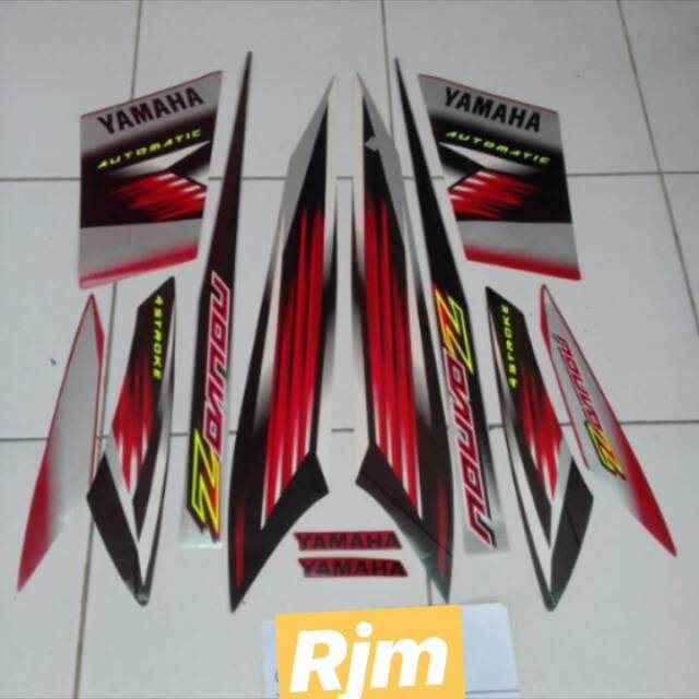 Stiker Nouvo Z 2005/2006 merah silver