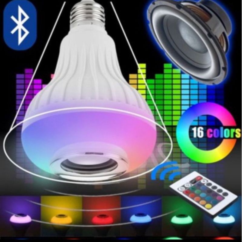 Lampu Music Speaker Led Bulb Remote