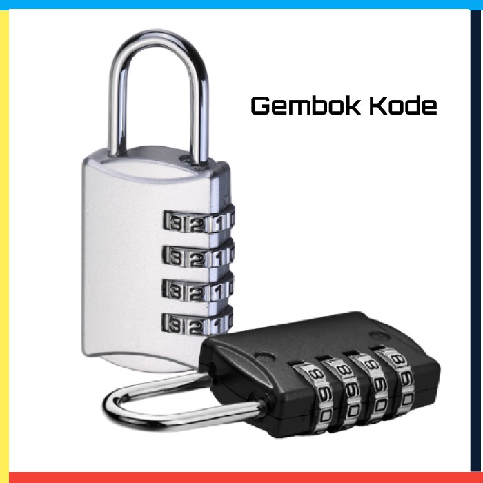 Gembok Kode Password 4 Digit Kombinasi Untuk Koper Laci Tas Backpack Shopee Indonesia