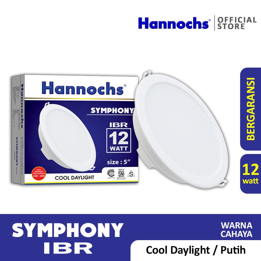 Hannochs Downlight LED Symphony 12 Watt CDL - Putih