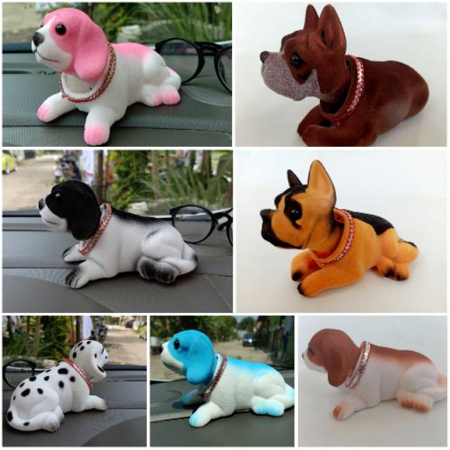 BONEKA ANJING KEPALA GOYANG - DOG HIASAN DASHBOARD MOBIL