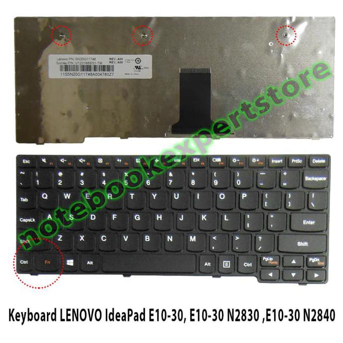 Menakjubkan Keyboard Lenovo Ideapad E10-30, E10-30 N2830 ,E10-30 N2840 Black Terbatas