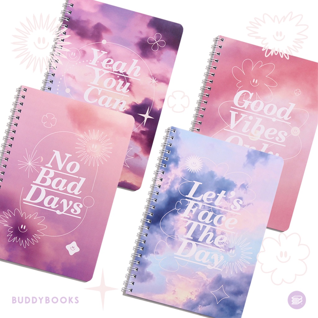 

Notebook A5 buku catatan basic simple garis dotted by buddybooks