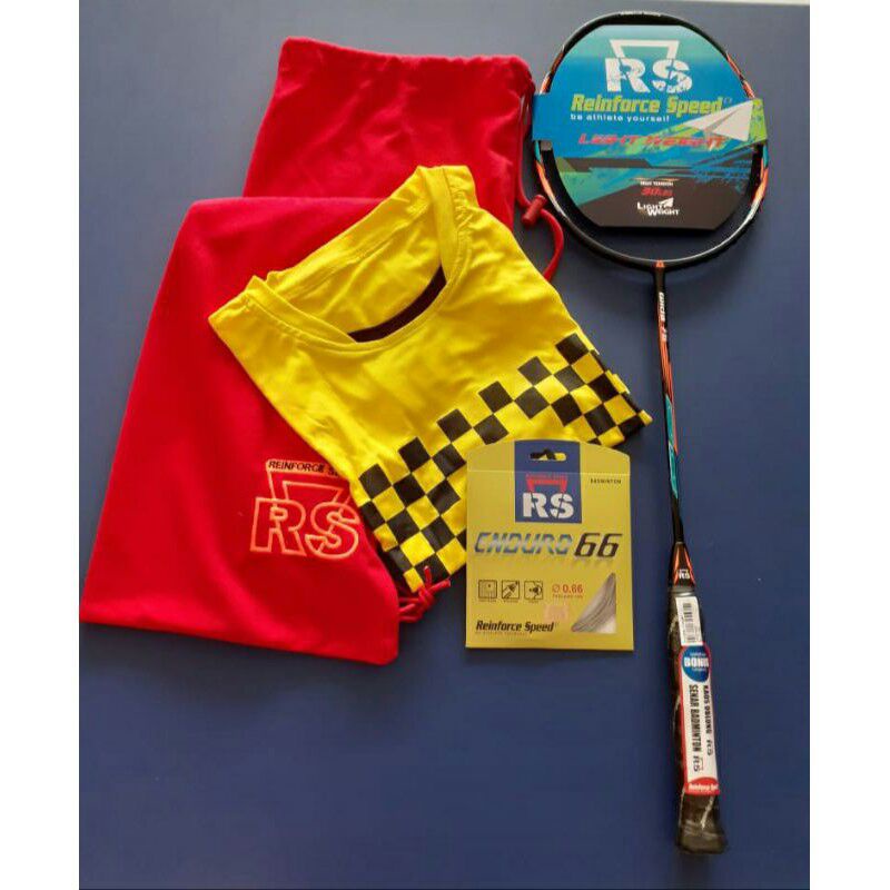 RAKET BULUTANGKIS MURAH REINFORCE SPEED GLIDE 75 SMASH ORIGINAL