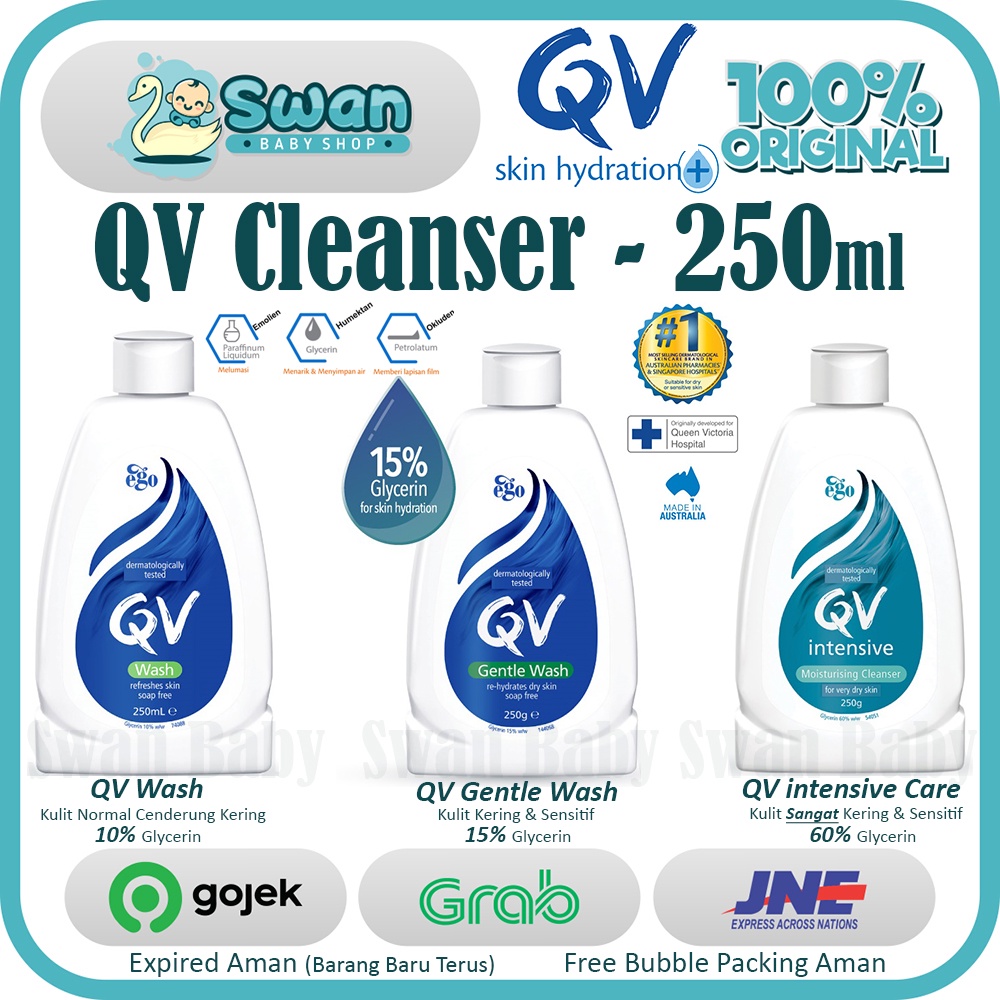 QV Cleanser / QV Pembersih Kulit / Gentle Wash / Intensive Wash