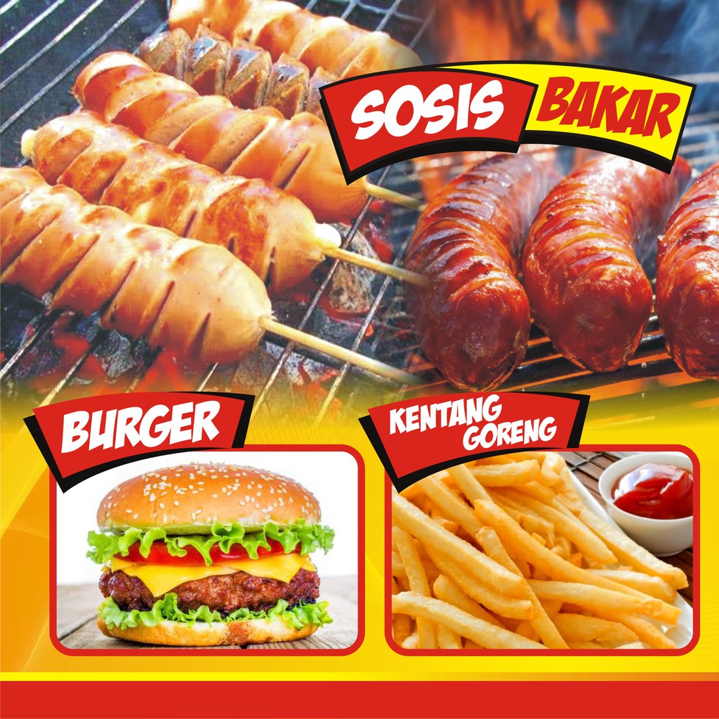 Banner Spanduk Bakso Bakar Desain Banner Kekinian My Xxx Hot Girl