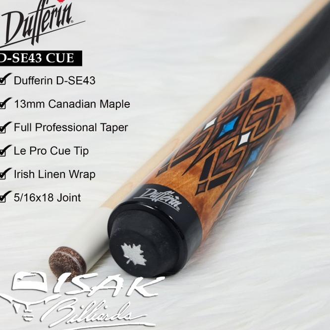 Dufferin D-Se43 Pool Cue - Canada Maple Billiard Stick Stik Duferin