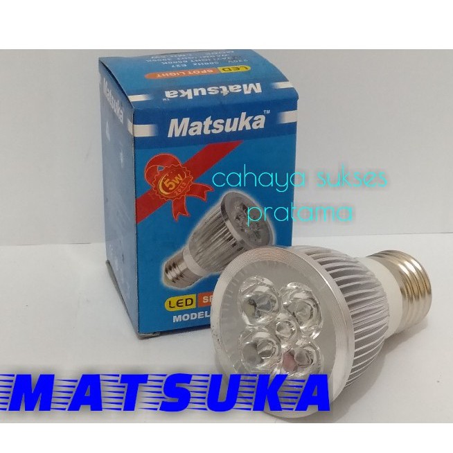 Lampu LED Hologen E27 Matsuka LMH 3W/5W Cahaya Putih dan Kuning
