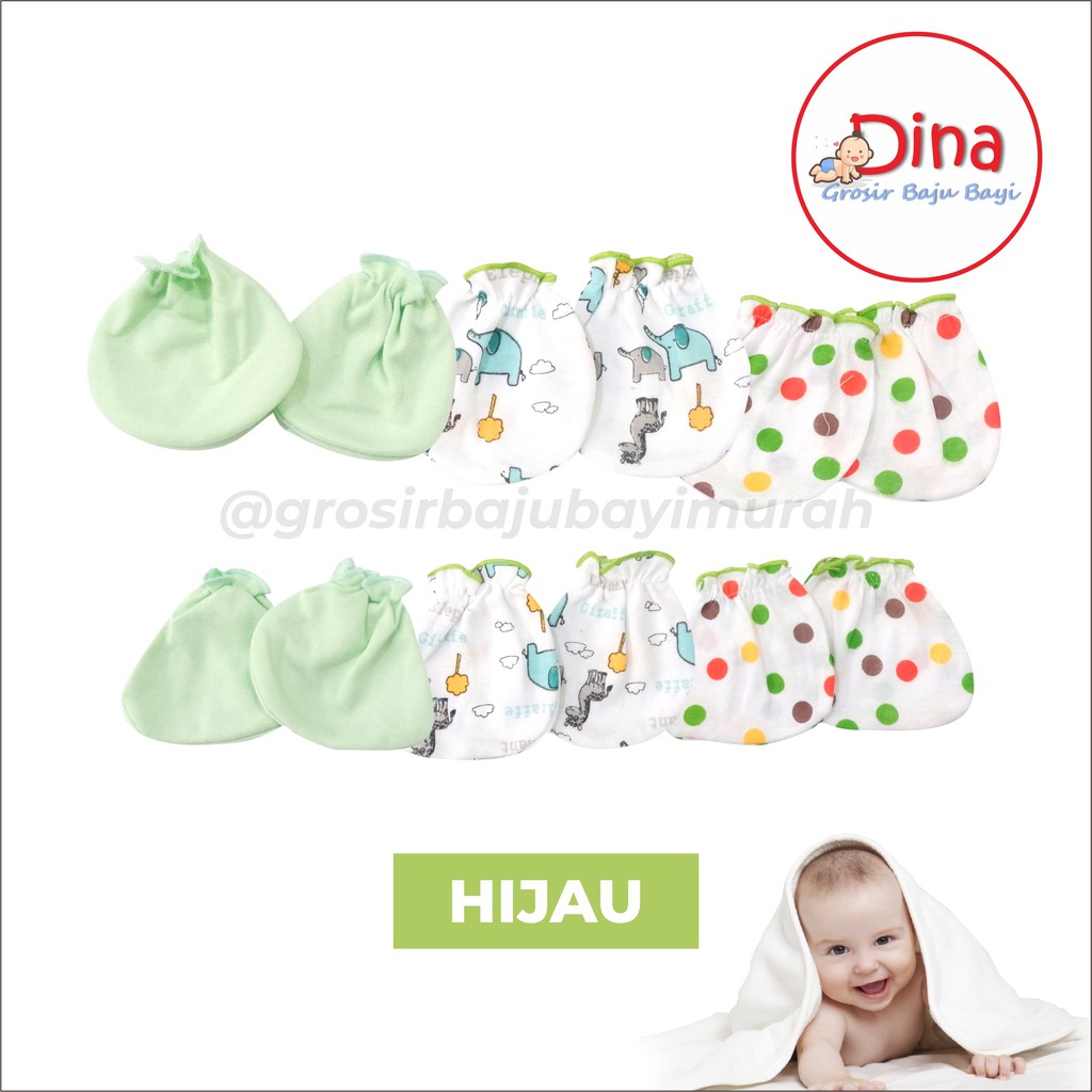 Sarung tangan kaki bayi ZAHDAN SNI 1 pack perlengkapan bayi baru lahir