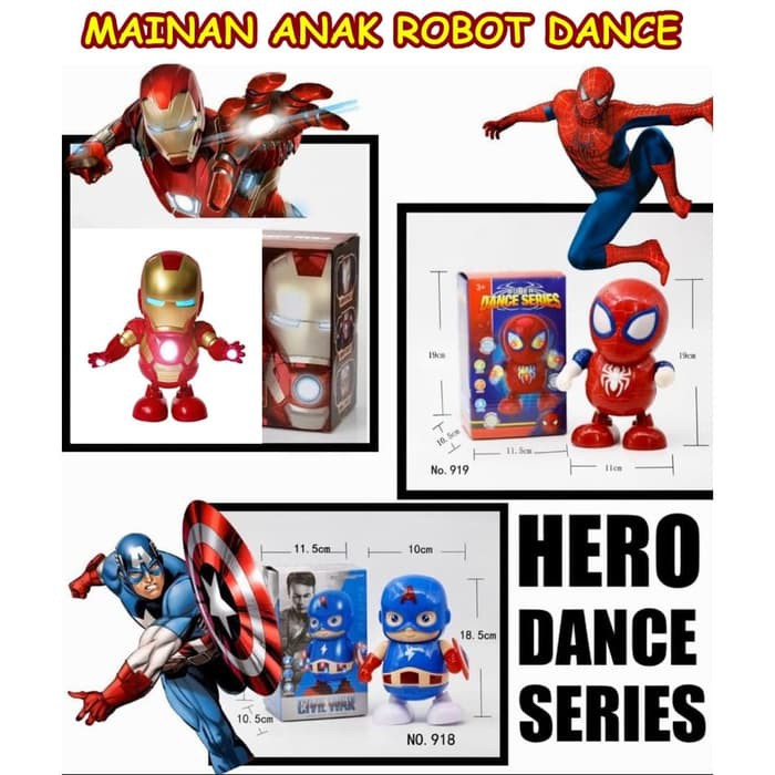 timepubs MAINAN ROBOT ANAK DANCE HERO DANCE SERIES