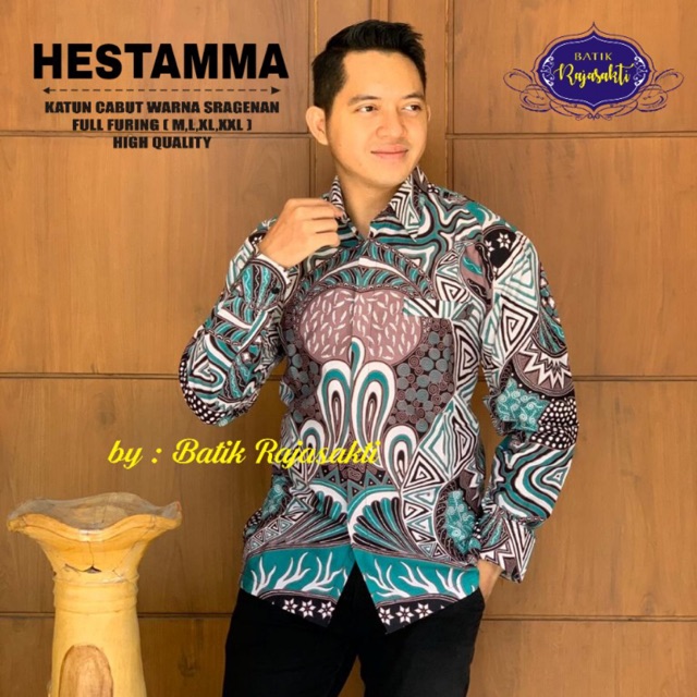 Batik Pria HESTAMMA Katun Full Furing Termurah