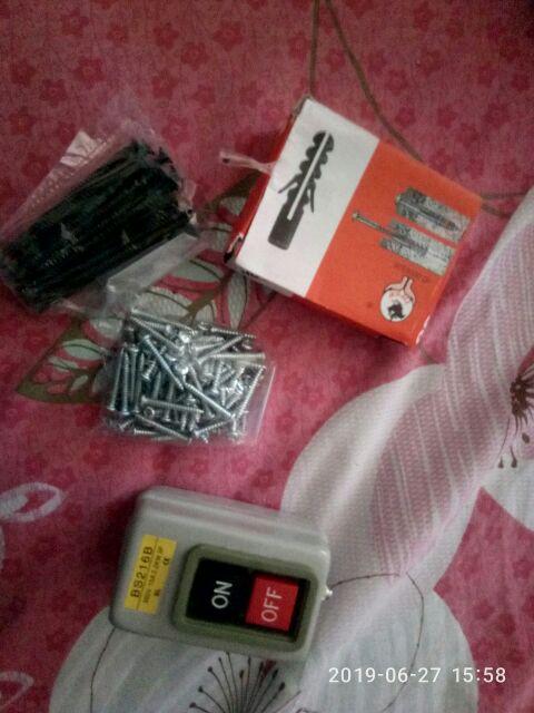 Skrup Gypsum Hitam 3 Cm Per Pcs