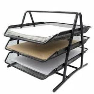 

File-Box- Rak Surat Letter Tray Jaring Letter Paper Document Tray 3 Susun Tingka -Box-File.