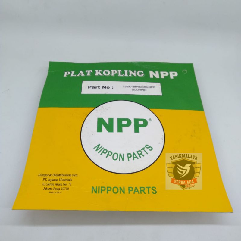 PLAT KOPLING KAMPAS KOPLING SCORPIO 100% Original NPP