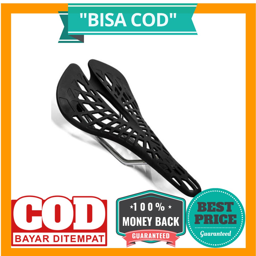 BISA COD Wildside Jok Sadel Sepeda Bike Saddle Ergonomics Hollow Ultralight - FX11 - Black