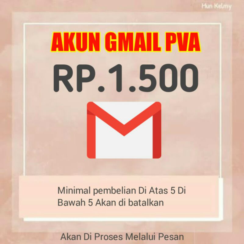 Akun gmail fresh/baru bergaransi