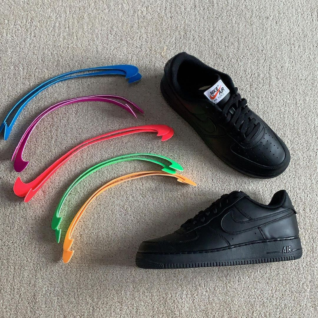 Jual Nike Force 1 Velcro Black Pack" (100% Original) Shopee Indonesia