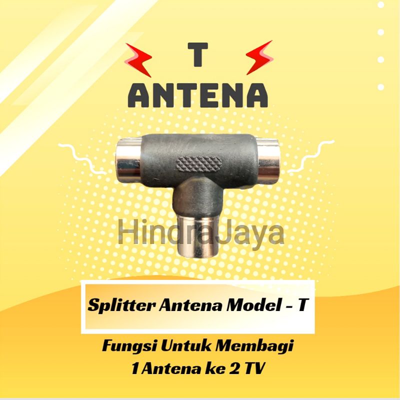 Jack Antena TV Model T / Splitter TV