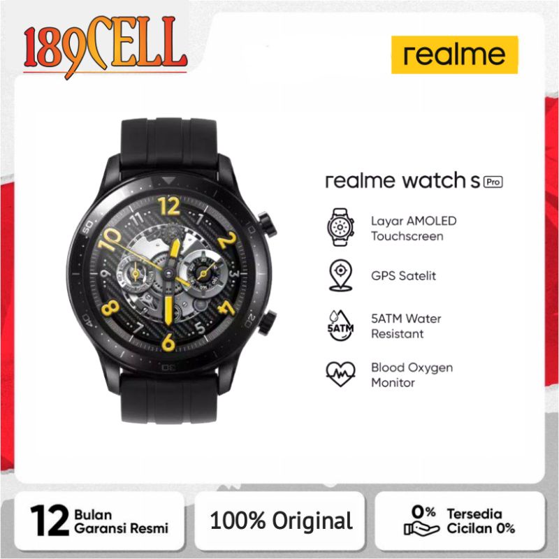 realme Watch S Pro [AMOLED screen] Original - Garansi Resmi