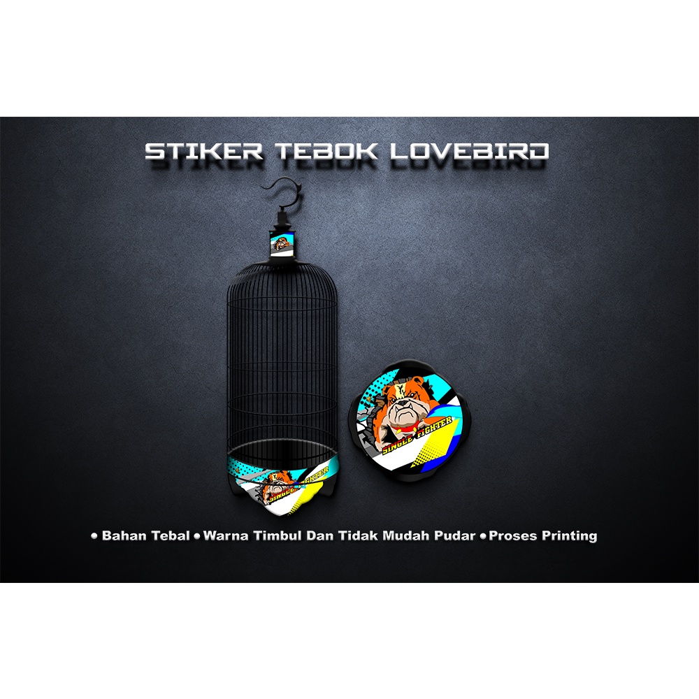 STIKER TEBOK LOVEBIRD MURAH