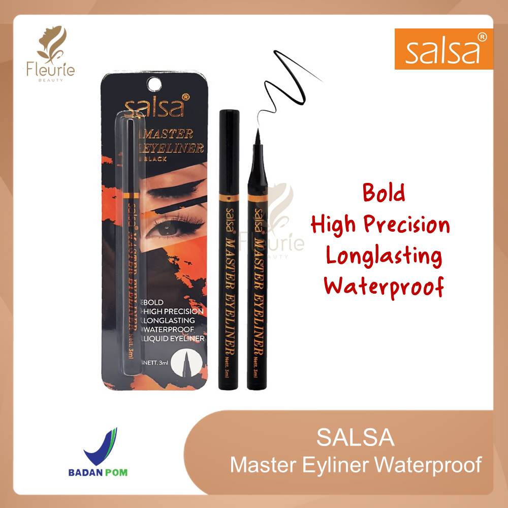 SALSA Bold Eyeliner Pen Hitam Original BPOM