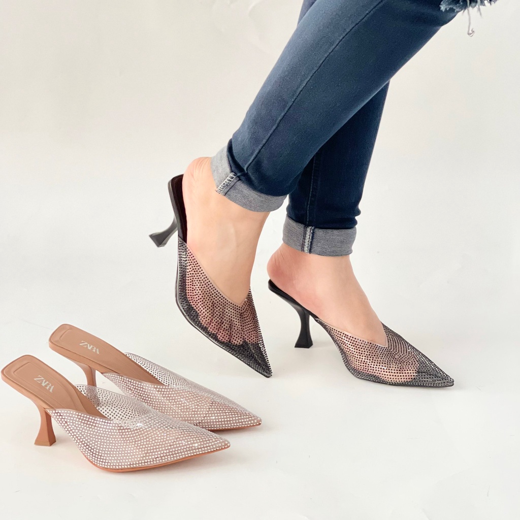 SEPATU WANITA SEPATU HEELS ZARA WOMEN ZS 815 ORIGINAL IMPORT