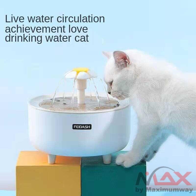 FEIDASH Air Mancur tempat minum kucing kesayangan Dispenser minum kucing anjing water Fountain Tempat Minum Anjing Kucing dan anjing mangkuk elektrik otomatis dispenser air minum kucing dan anjing Cat Water Fountain For Cats Drink for Cats Dogs Drinking