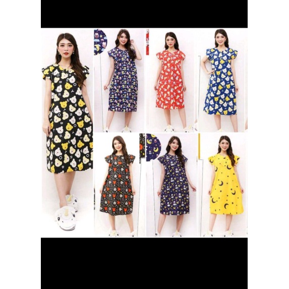 Daster Murah 100 dapat 5/DASTER / DASTER BUSUI /DASTER BUMIL / DASTER MURAH / DASTER KEKINIAN /DASTER RAYON / DASTER MOTIF BUNGA KHAS SOLO / DASTER BALI /DASTER PAYUNG TERBARU / COD / DASTER JUMBO / GROSIR DASTER / DASTER RAYON MURAH / DASTER LENGAN