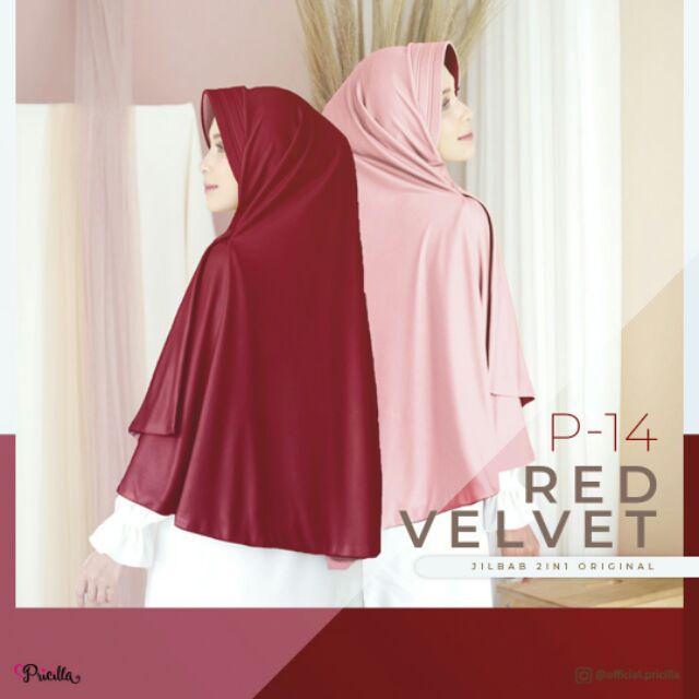 JILBAB INSTAN BOLAK BALIK PRICILLA ORIGINAL PAD-P14