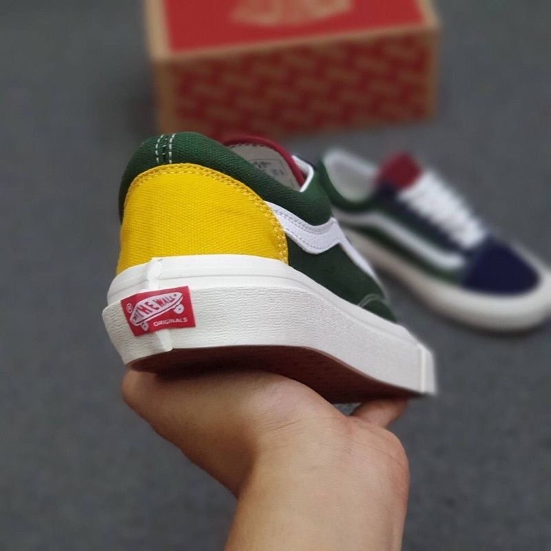 Sepatu Vans Oldskool Rainbow OG Premium Terlaris /Vans Oldskool Rainbow OG Waffle DT / Vans Oldskool Murah / Vans Oldskool Multicolor