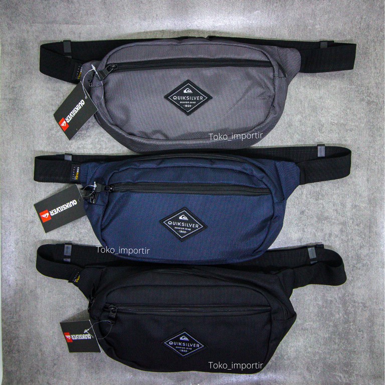 Waistbag Quiksilver Pria Import Waterproof / Tas Pinggang Pria
