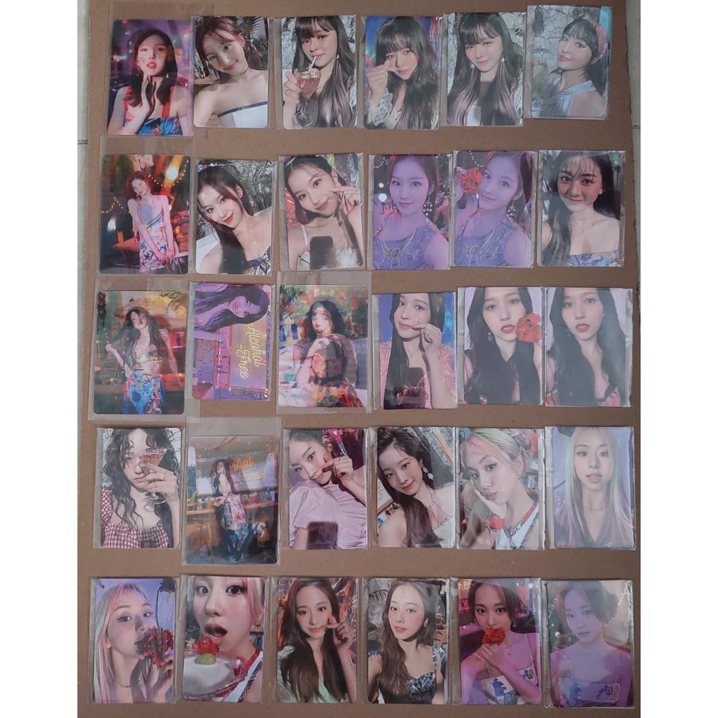 [8.8 SALE] OFFICIAL PHOTOCARD PC LENTICULAR TWICE TASTE OF LOVE ALCOHOL FREE SANA MINA CHAEYOUNG