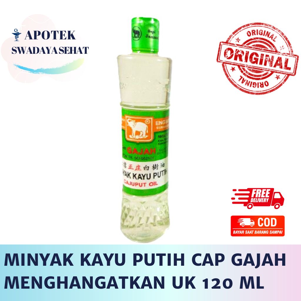 MINYAK KAYU PUTIH CAP GAJAH 120ML - MKP Minyak Menghangatkan