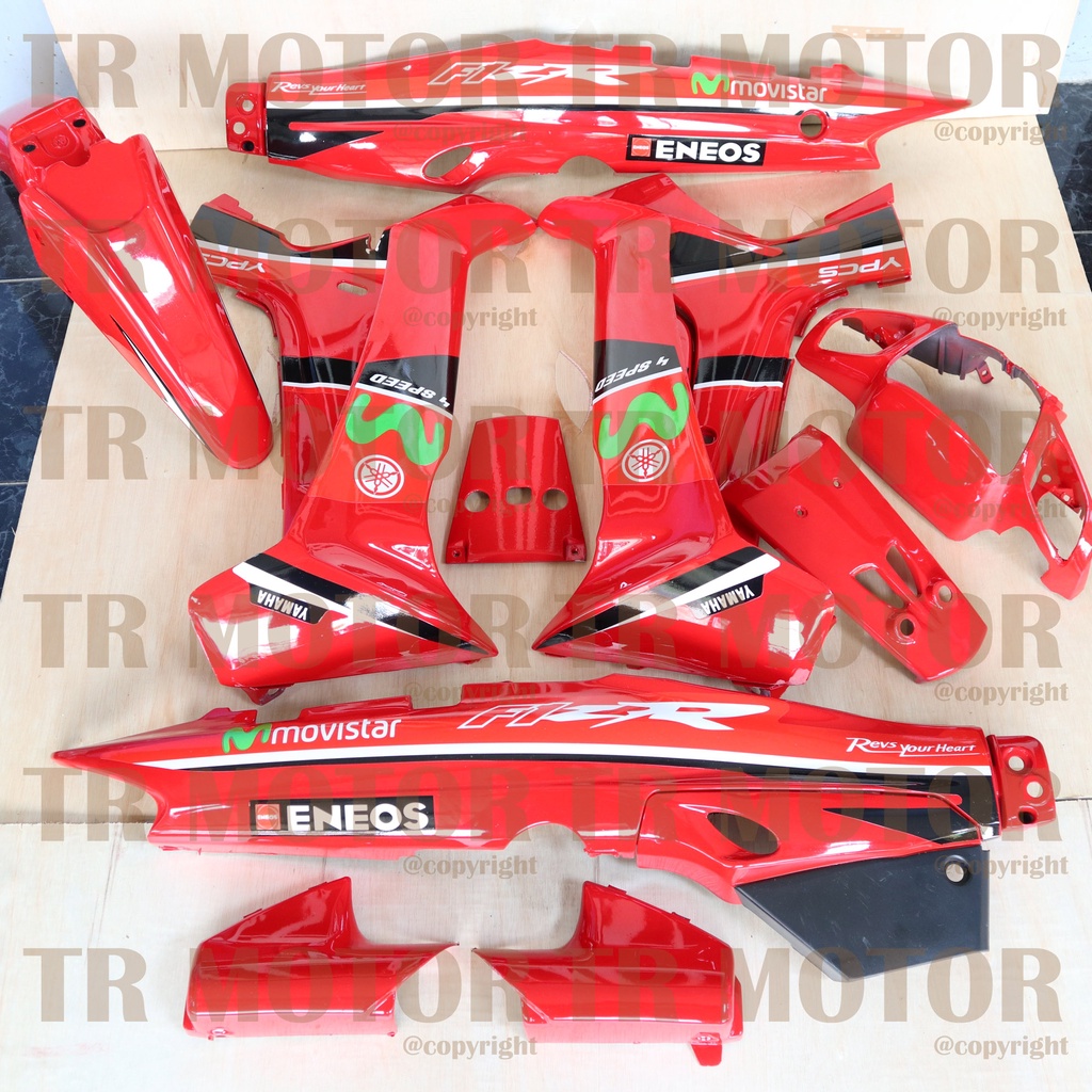 Cover Body Fizr F1zr Movistar Merah Full Set Halus Cover Bodi Yamaha Fiz r