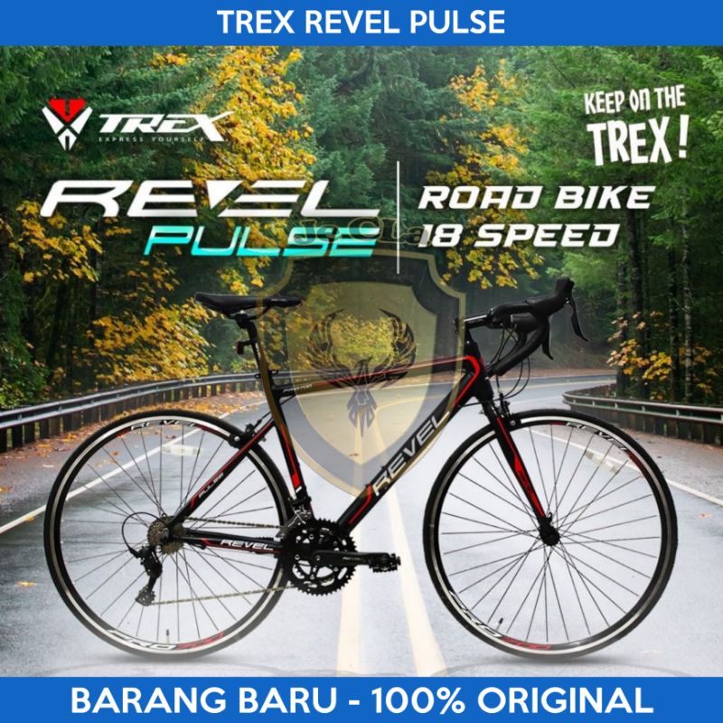 Sepeda Balap Road Bike TREX REVEL PULSE 700C Alloy 18 Speed
