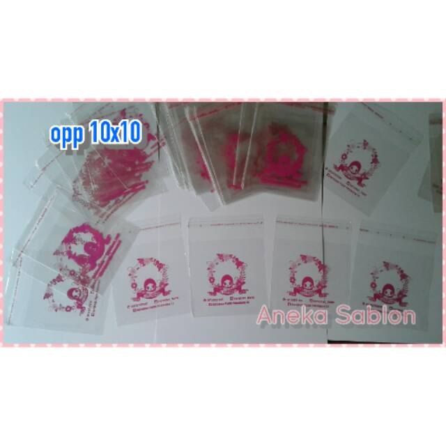 

Plastik Opp Sablon Ukuran 10x10 dan Ukuran 9x9 Untuk Aksesoris