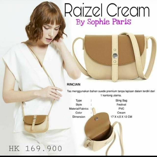 Tas selempang Raizel Cream