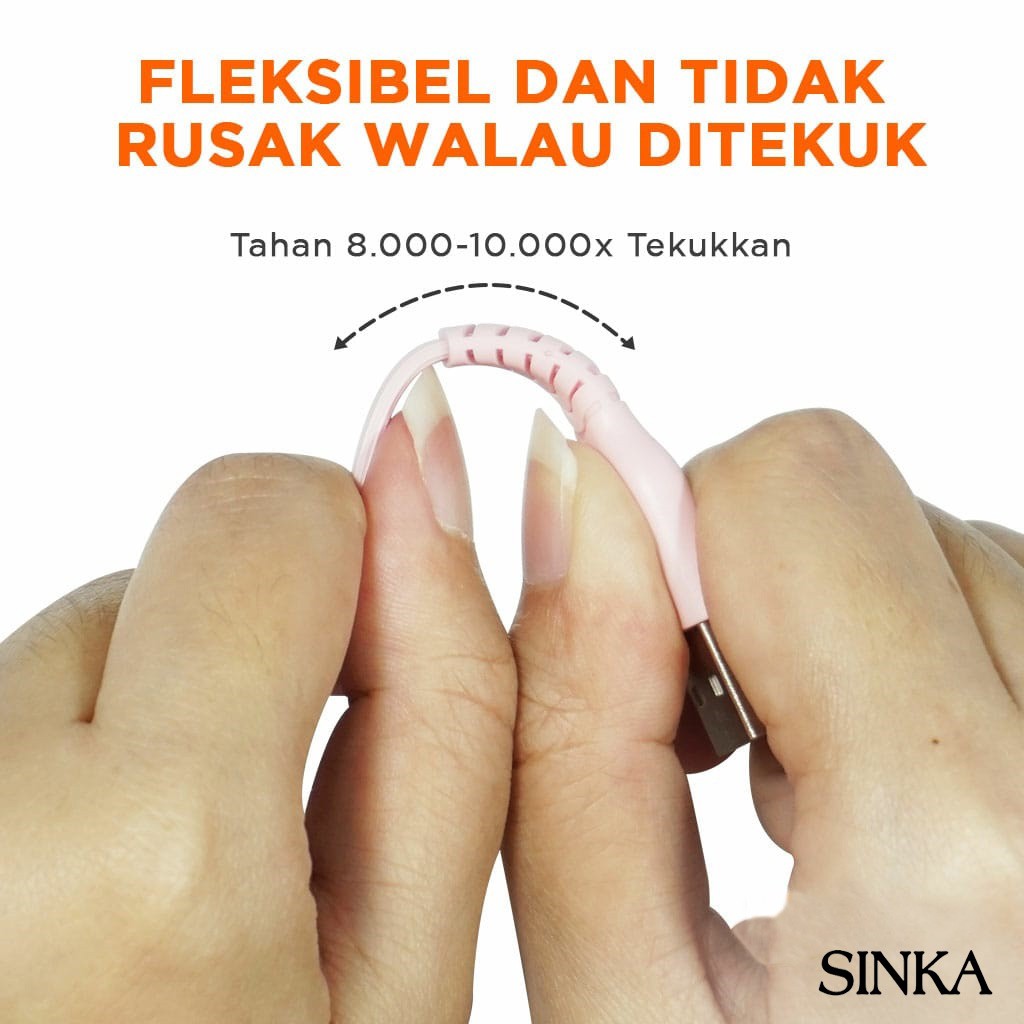 Kabel Data Fast Charging Merk SINKA Kualitas Premium