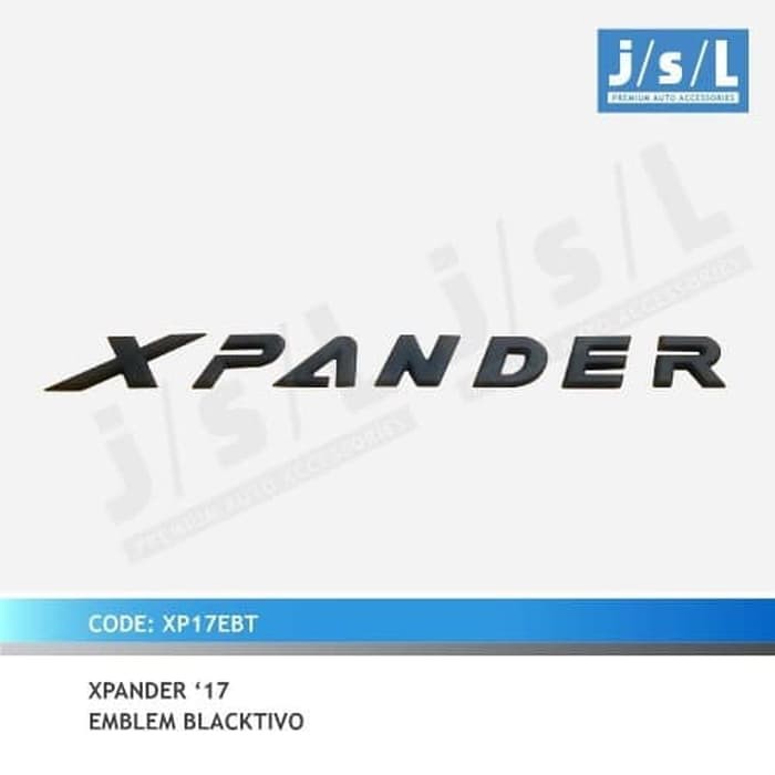 Emblem XPANDER Kap Mesin Blacktivo