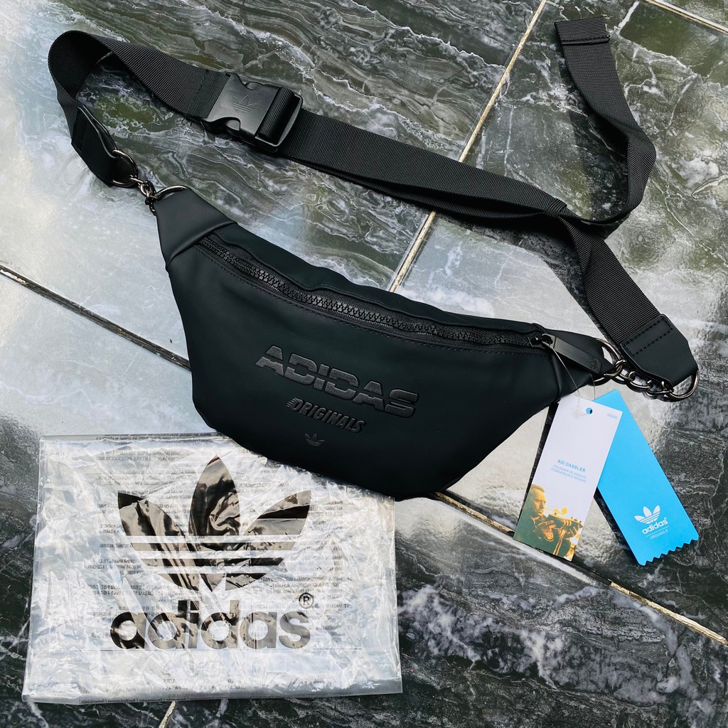 Waistbag Adidas Mini Leather / Tas Selempang Kulit Tas Adidas