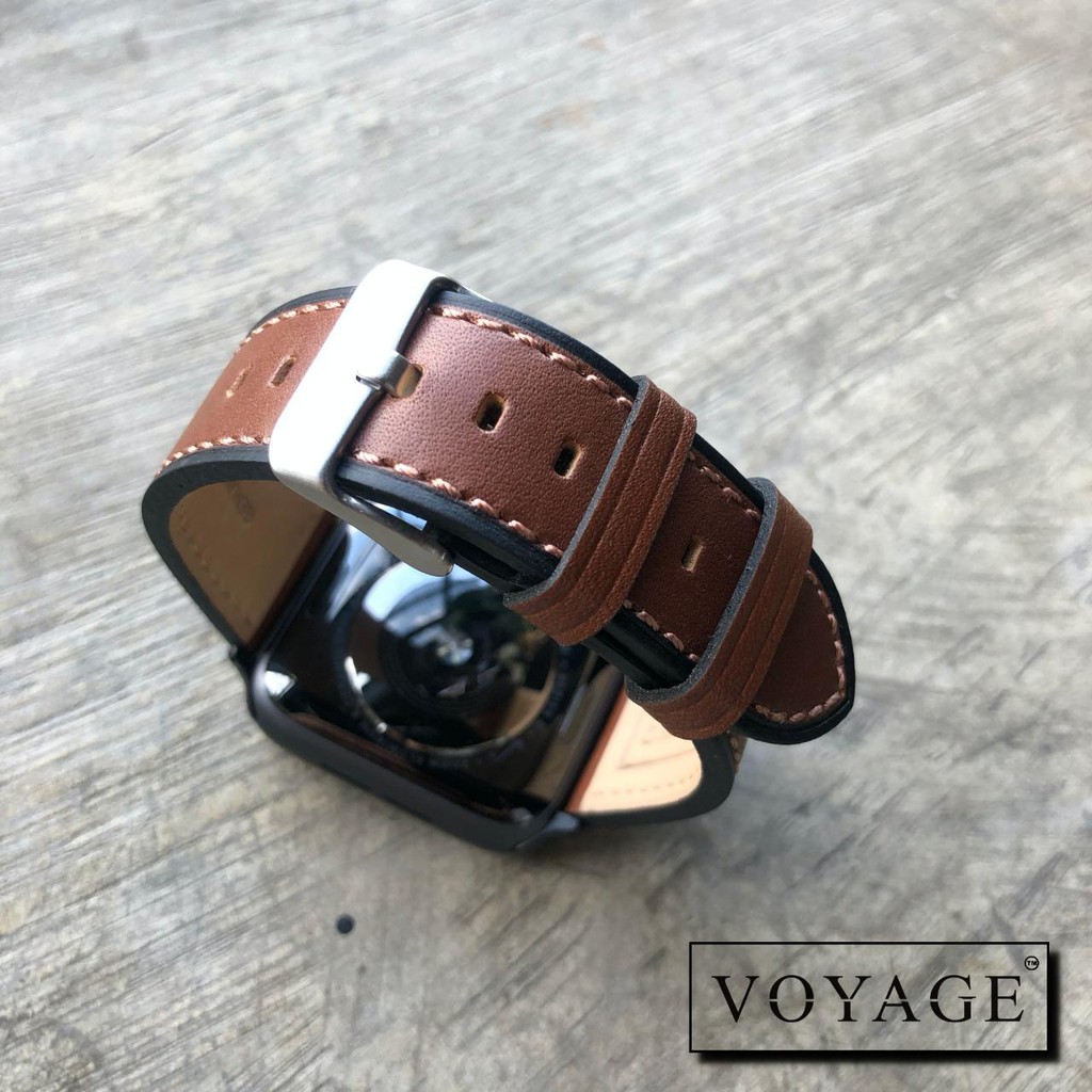 TALI JAM Tangan 22mm  KULIT SAPI ASLI Voyage Store Leather aksesoris strap apple watch 2 S3 galaxy