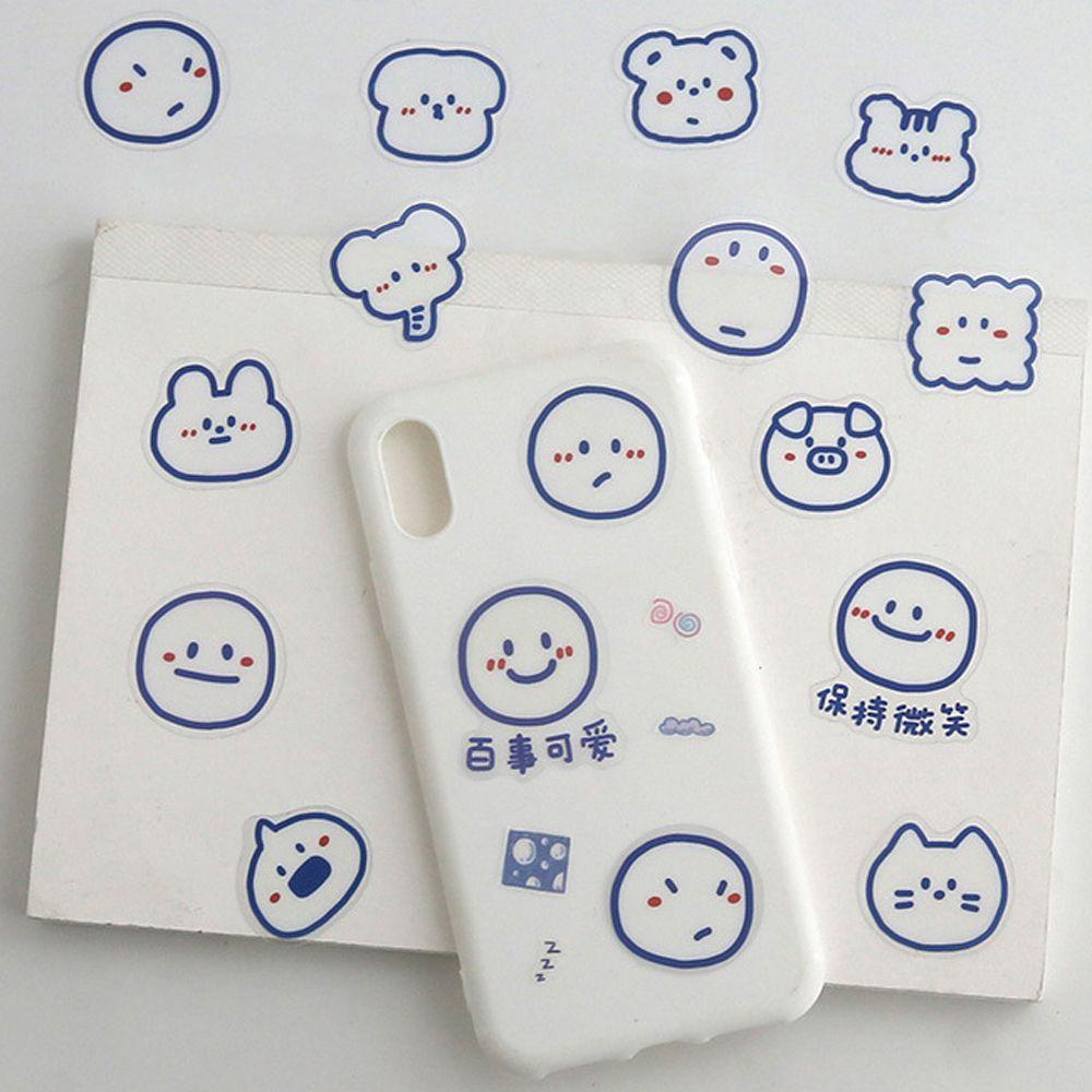 Mxbeauty Stiker Hewan Lucu Alat Tulis Sticker Phone Dekorasi DIY Scrapbooking Note Paper Sticker Custom Handbook Stiker Hias