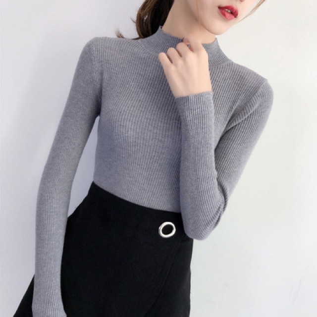 ATASAN RAJUT/KNITT TURTLE NECK IMPORT (BJCN94)