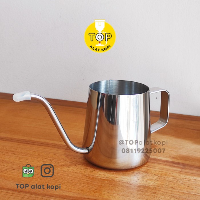 

Teko Leher Angsa untuk V60 Seduh Kopi Manual 350ml goose neck kettle - Tanpa tutup