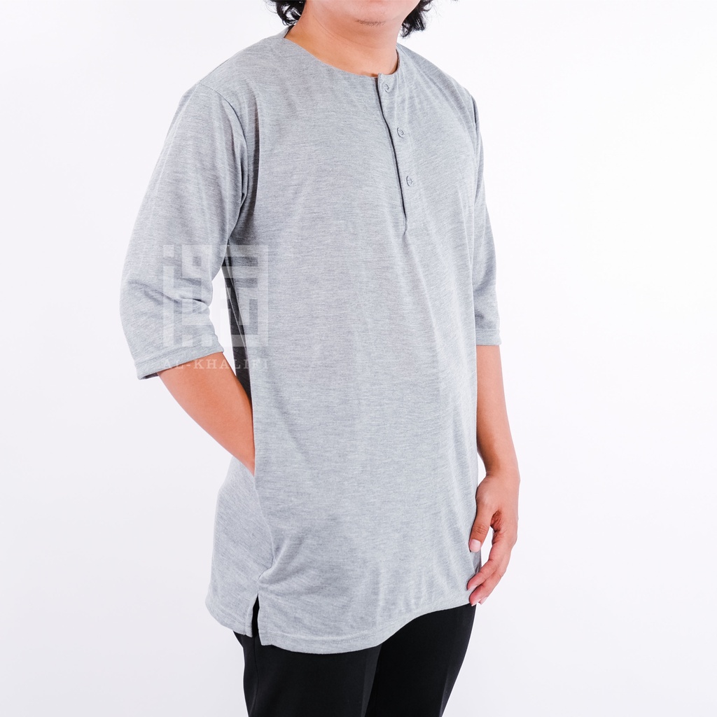 Kurta Pakistan Bahan Kaos Lengan 3/4 Baju Koko Modern